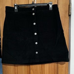 J.Crew black corduroy skirt, size 31